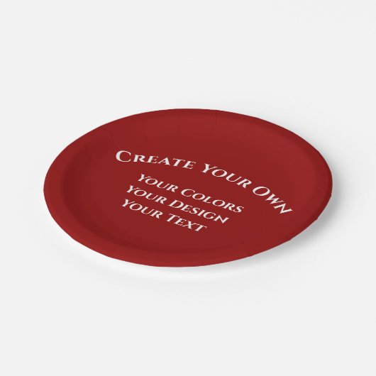 Erstellen Sie Ihre eigenen Pappteller (Schrägansicht)