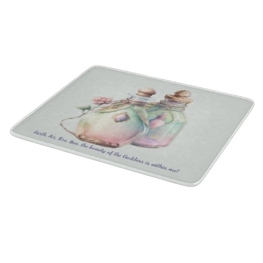 Erstellen Sie Ihre eigenen Parfümflaschen Schneidebrett (Ecke)