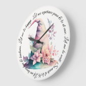 Erstellen Sie Ihre eigenen pastellfarbenen Rainbow Große Wanduhr (Winkel)