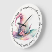 Erstellen Sie Ihre eigenen pastellfarbenen Rainbow Große Wanduhr (Winkel)