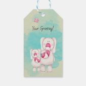 Erstellen Sie Ihre eigenen Peppermint Elephant Wei Geschenkanhänger (Rückseite)