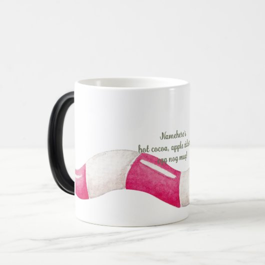 Erstellen Sie Ihre eigenen Peppermint-Wurm Weihnac Verwandlungstasse (Vorderseite Links)