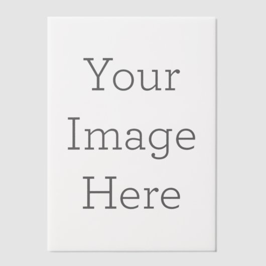 Personalsierte 12,7 x 17,8 cm Flaches Pergamentpapier-Overlay (Vorderseite)