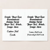 Erstellen Sie Ihre eigenen Personalisierten, benut Folienkarte (Innenseite)