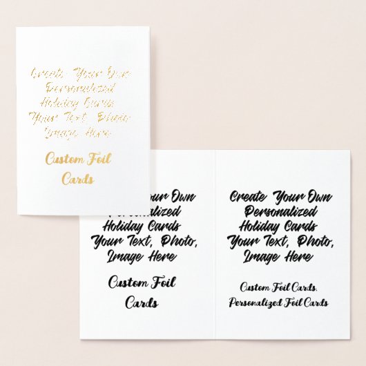 Erstellen Sie Ihre eigenen Personalisierten, benut Folienkarte (Anzeige)