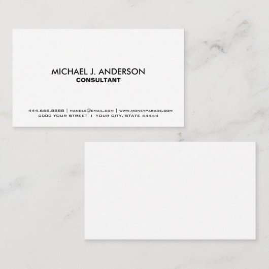 Erstellen Sie Ihre eigenen Personalisierten, benut Visitenkarte (Vorne/Hinten)