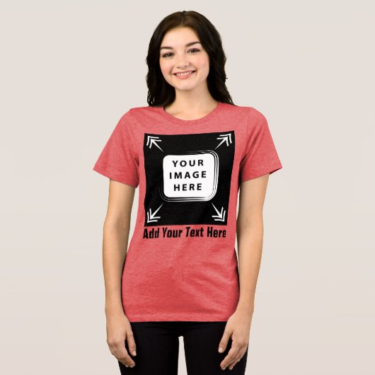 Erstellen Sie Ihre eigenen Personalisierten Gesche Tri-Blend Shirt (Vorderseite voll)