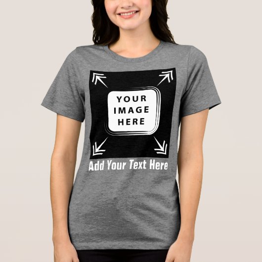 Erstellen Sie Ihre eigenen Personalisierten Gesche Tri-Blend Shirt (Vorderseite)