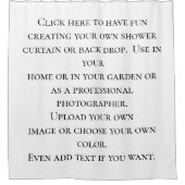 Erstellen Sie Ihre eigenen Personalisierten, indiv Duschvorhang (Vorderseite)