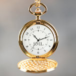 Erstellen Sie Ihre eigenen Personalisierten Initia Taschenuhr<br><div class="desc">Erstellen Sie Ihre eigene personalisierte Taschenuhr mit Ihrem individuellen Monogramm. Fügen Sie Ihre Initialen oder benutzerdefinierten Text, um etwas wirklich Einzigartiges zu erstellen. Um diese Designvorlage zu bearbeiten, bearbeiten Sie einfach die Textfelder wie oben gezeigt. Sie können sogar mehr Text oder Bilder hinzufügen, Schriftart und Farben anpassen. Leckerei selbst oder...</div>