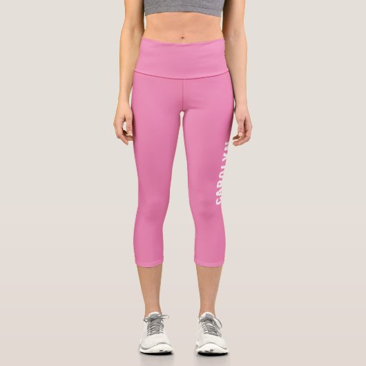 Erstellen Sie Ihre eigenen Personalisierten Namen Capri Leggings (Vorderseite)