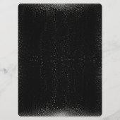 Erstellen Sie Ihre eigenen Personalisierten schwar Menükarte (Rückseite)