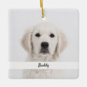 Erstellen Sie Ihre eigenen Pet-Memorys Sake-Gesche Keramikornament (Vorderseite)