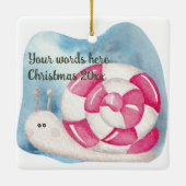 Erstellen Sie Ihre eigenen Pfefferminz Candy Snail Keramikornament (Rückseite)