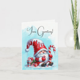 Erstellen Sie Ihre eigenen Pfefferminzkanälen Weih Feiertagskarte