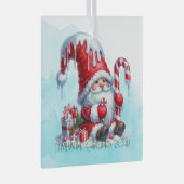 Erstellen Sie Ihre eigenen Pfefferminzkanälen Weih Ornament Aus Glas (Vorderseite Rechts)