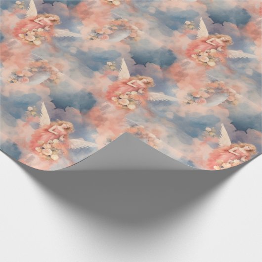 Erstellen Sie Ihre eigenen Pfirsichengelben, Weiße Geschenkpapier (Ecke)