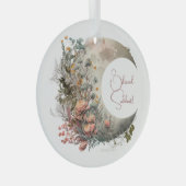 Erstellen Sie Ihre eigenen Pfirsichrosen Floral Ha Ornament Aus Glas (Vorderseite Rechts)