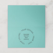 Erstellen Sie Ihre eigenen Platzkarte (Außenseite Aufgefaltet)