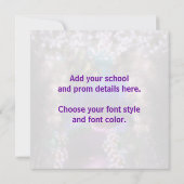 Erstellen Sie Ihre eigenen POROM-Einladungen Einladung (Rückseite)