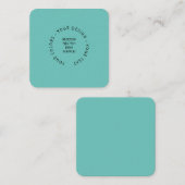 Erstellen Sie Ihre eigenen Quadratische Visitenkarte (Vorne/Hinten)