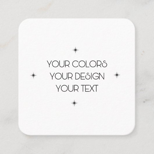 Erstellen Sie Ihre eigenen Quadratische Visitenkarte (Vorderseite)