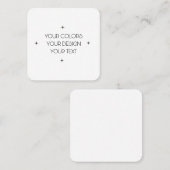 Erstellen Sie Ihre eigenen Quadratische Visitenkarte (Vorne/Hinten)