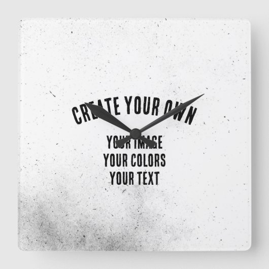 Erstellen Sie Ihre eigenen Quadratische Wanduhr (Vorderseite)