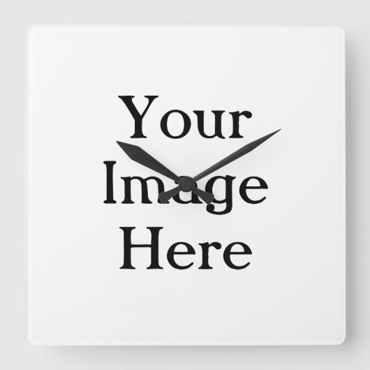 Erstellen Sie Ihre eigenen Quadratische Wanduhr (Vorderseite)
