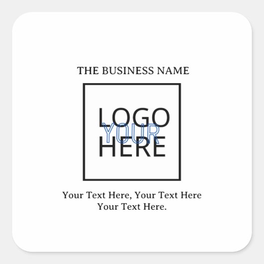 Erstellen Sie Ihre eigenen Quadratischer Aufkleber (Vorderseite)
