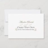 Erstellen Sie Ihre eigenen R.S.V.P. RSVP Karte (Rückseite)