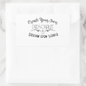 Erstellen Sie Ihre eigenen Rechteckiger Aufkleber (Tasche)