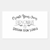 Erstellen Sie Ihre eigenen Rechteckiger Aufkleber (Vorderseite)