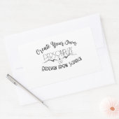 Erstellen Sie Ihre eigenen Rechteckiger Aufkleber (Umschlag)