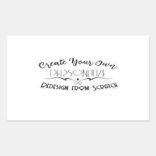 Erstellen Sie Ihre eigenen Rechteckiger Aufkleber
