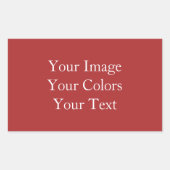 Erstellen Sie Ihre eigenen Rechteckiger Aufkleber (Vorderseite)