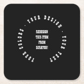 Erstellen Sie Ihre eigenen Rechteckiger Pappuntersetzer (Vorderseite)