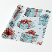 Erstellen Sie Ihre eigenen Red & Blue Boxes & Boxe Geschenkpapier (Ungerollt)