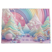 Erstellen Sie Ihre eigenen Regenbogen-Süßigkeiten Große Geschenktüte (Vorderseite)