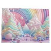 Erstellen Sie Ihre eigenen Regenbogen-Süßigkeiten Große Geschenktüte (Rückseite)