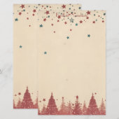 Erstellen Sie Ihre eigenen Retro-Celestial-Red-Yul Briefpapier (Vorne/Hinten)