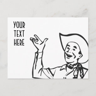 ERSTELLEN SIE IHRE EIGENEN RETRO COWBOY-GIFTS POSTKARTE