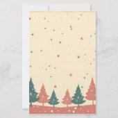 Erstellen Sie Ihre eigenen Retro-Himmels-Yule-Bäum Briefpapier (Rückseite)