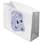 Erstellen Sie Ihre eigenen Retro Lila Süßspeisen W Große Geschenktüte (Rückseite Schrägansicht)