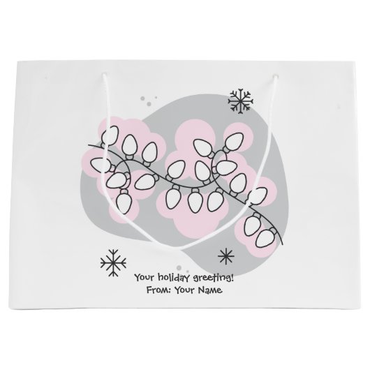 Erstellen Sie Ihre eigenen Retro-String Lichter We Große Geschenktüte (Vorderseite)