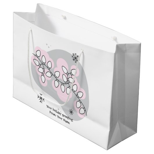 Erstellen Sie Ihre eigenen Retro-String Lichter We Große Geschenktüte (Vorderseite Schrägansicht)