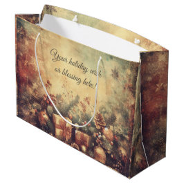 Erstellen Sie Ihre eigenen romantischen Weihnachts Große Geschenktüte