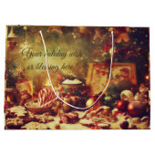 Erstellen Sie Ihre eigenen romantischen Weihnachts Große Geschenktüte (Rückseite)