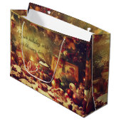 Erstellen Sie Ihre eigenen romantischen Weihnachts Große Geschenktüte (Vorderseite Schrägansicht)