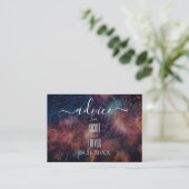 Erstellen Sie Ihre eigenen rosa blauen roten Firew Hinweiskarte (Stehend Vorderseite)